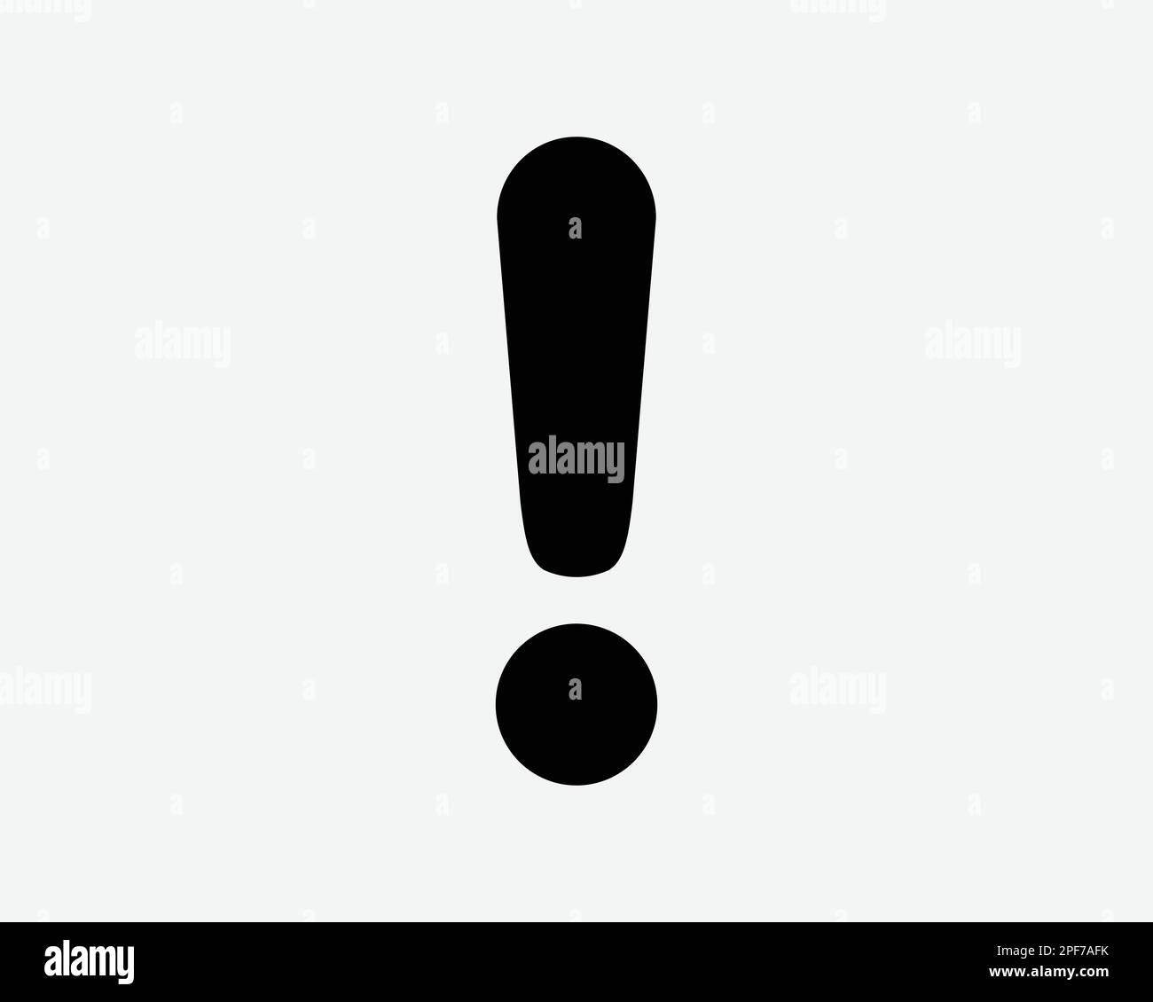 Point d'exclamation symbole icône Avertissement Avertissement Avertissement Avertissement Avertissement Avertissement Avertissement Vector Noir blanc Silhouette signe graphique Clipart Illustration pictogramme Illustration de Vecteur