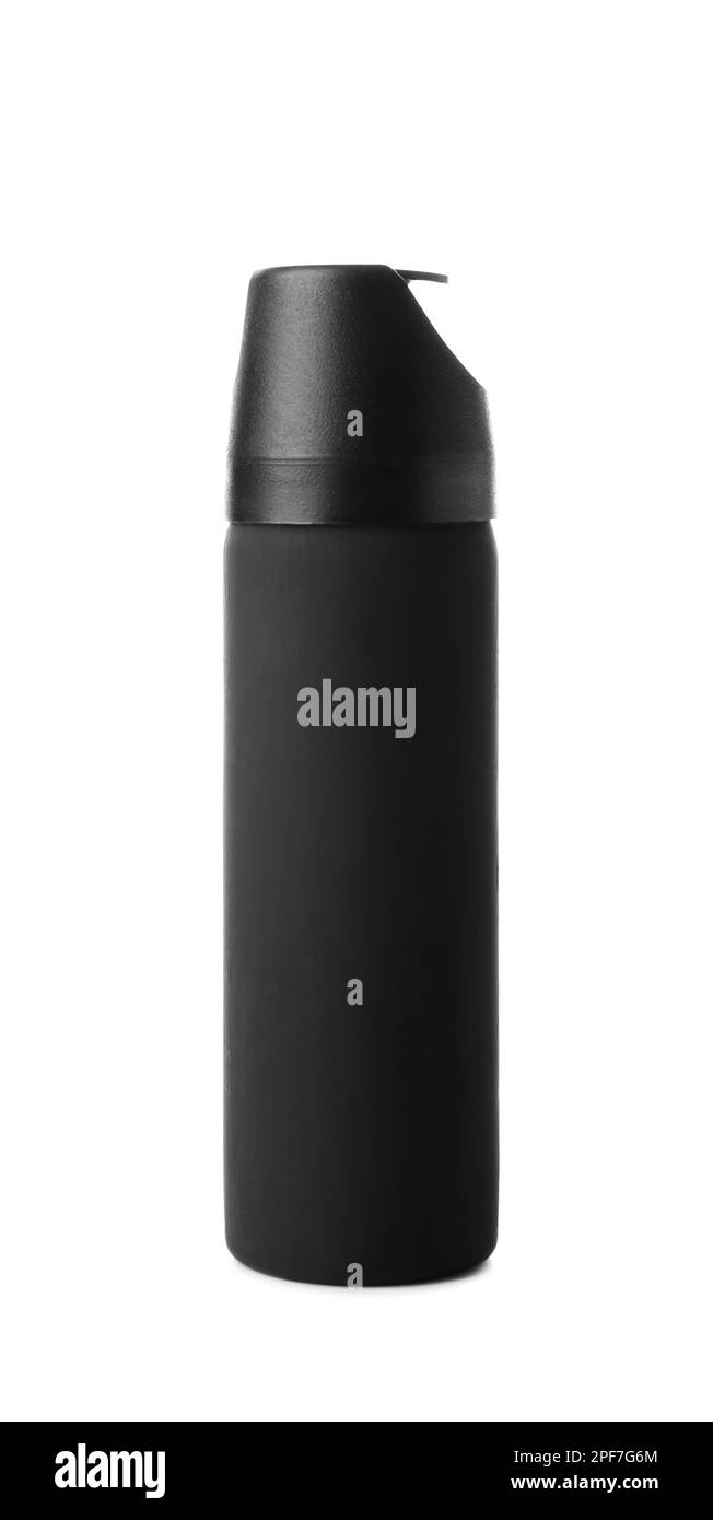 Spray au poivre sur fond blanc Banque D'Images