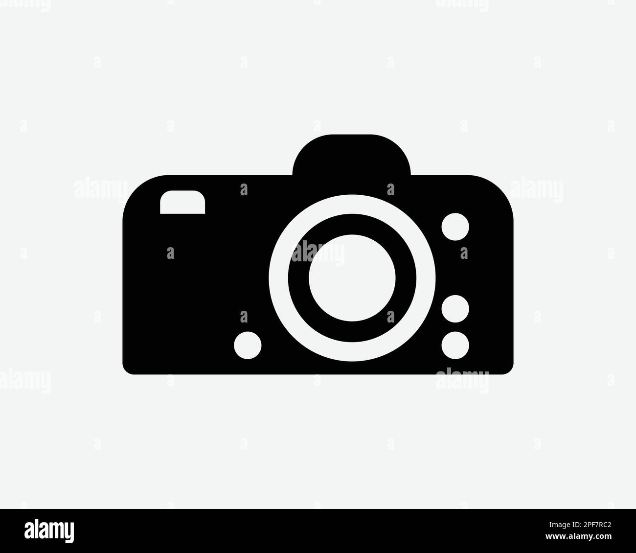 Icône de l'appareil photo Photographie Photographie photo image Galerie photo Vector Noir blanc Silhouette symbole signe graphique Clipart Illustration Pictogra Illustration de Vecteur
