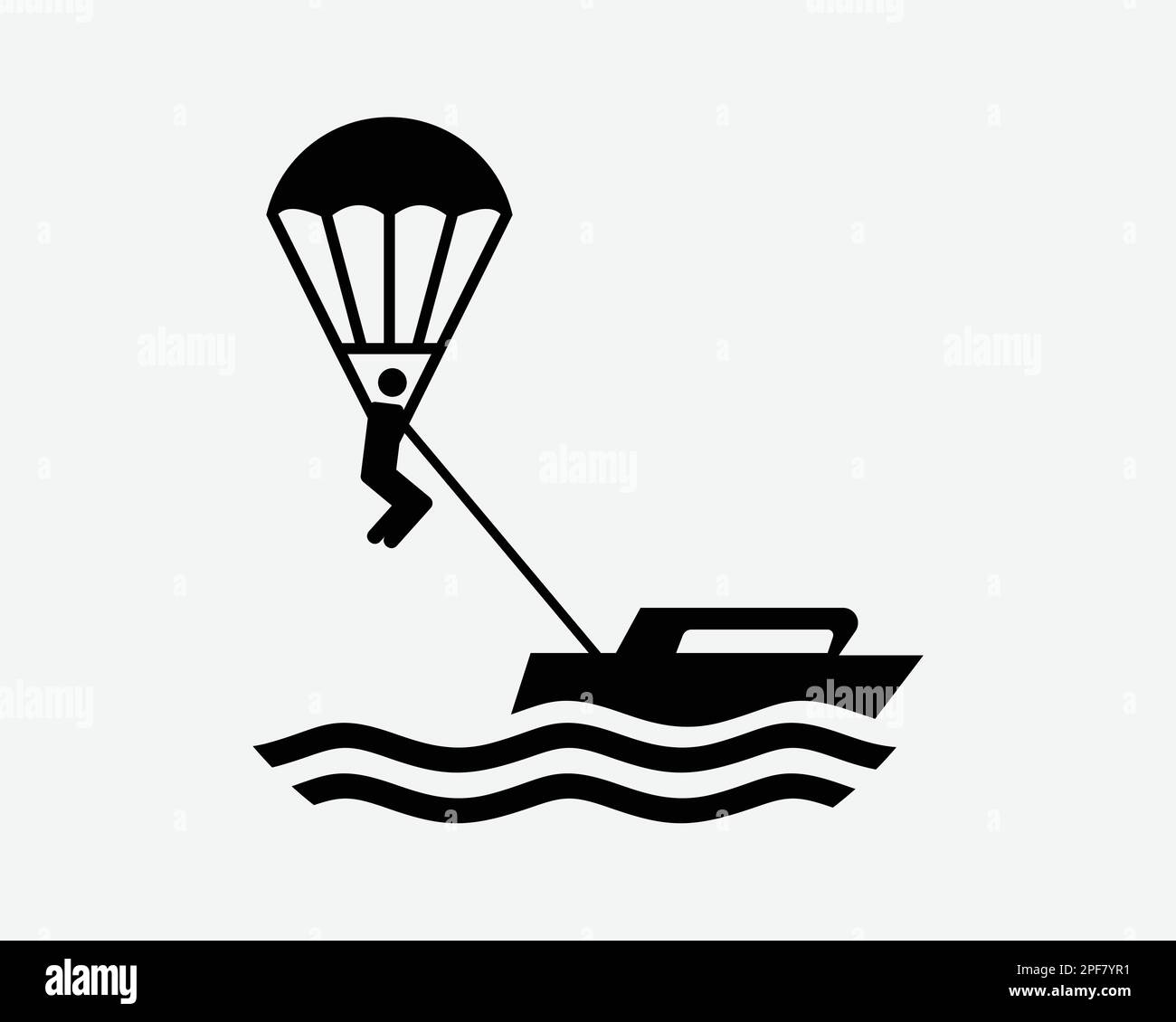Voilier Icon Sail Boat Wind Ship Yacht Sea Wave Ocean Lake Vector Noir blanc Silhouette symbole signe graphique Clipart Illustration pictogramme Illustration de Vecteur
