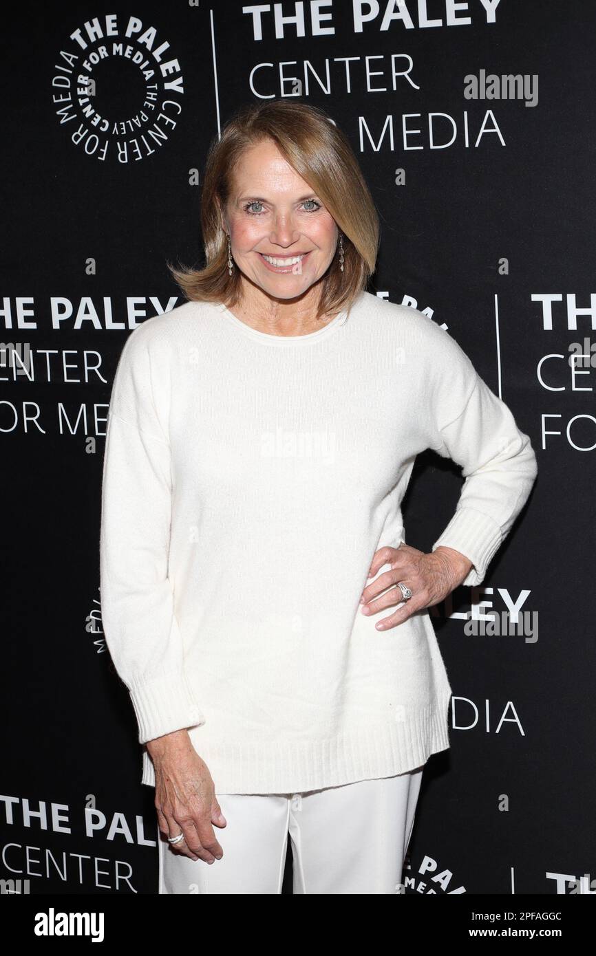 New York, États-Unis. 16th mars 2023. Katie Couric participe à « The Couric Effect » : une conversation avec Katie Couric sur les médias et la santé publique tenue au Musée Paley de New York, NY, sur 16 mars 2023 (photo d'Udo salters/SIPA USA). Credit: SIPA USA/Alay Live News Banque D'Images