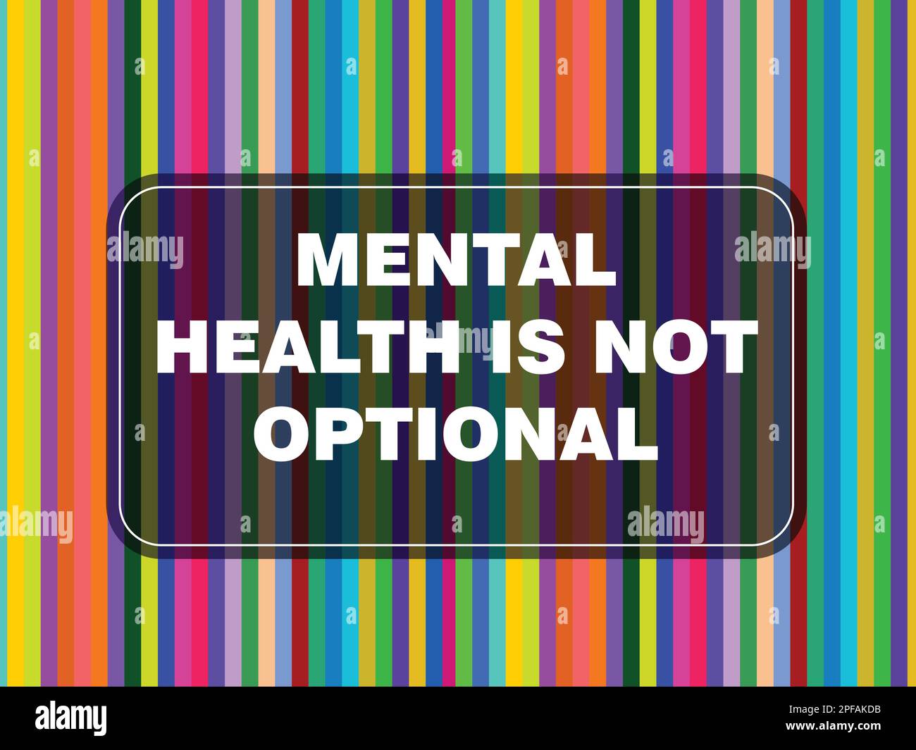 Citation de psychologie. Citation pour le bien-être mental. Citation sur le bien-être mental. Citation de sensibilisation à la santé mentale sur fond coloré. Psychoéducation et sensibilisation. Illustration de Vecteur