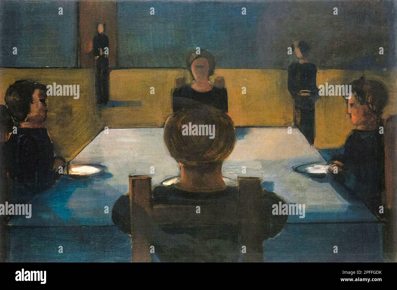 Oskar Schlemmer, Dinner Party, peinture sur toile, 1935 Banque D'Images