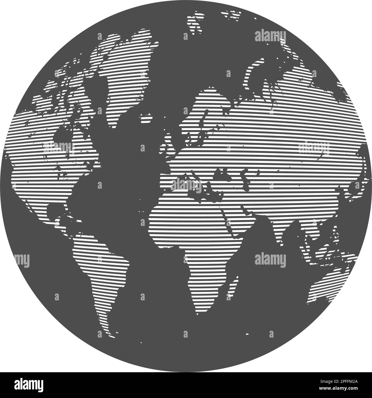 Symbole de la planète mondiale de la terre isolé. Illustration vectorielle Illustration de Vecteur