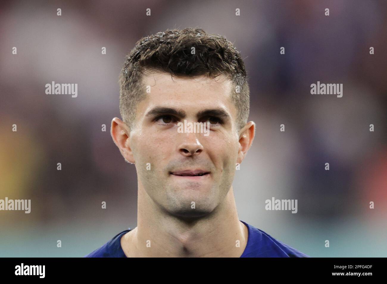 Christian Pulisic des États-Unis vu lors du match de la coupe du monde de la FIFA, Qatar 2022 entre IR Iran et les États-Unis au stade Al Thumama. Score final; IR Iran 0:1 États-Unis. (Photo de Grzegorz Wajda / SOPA Images/Sipa USA) Banque D'Images