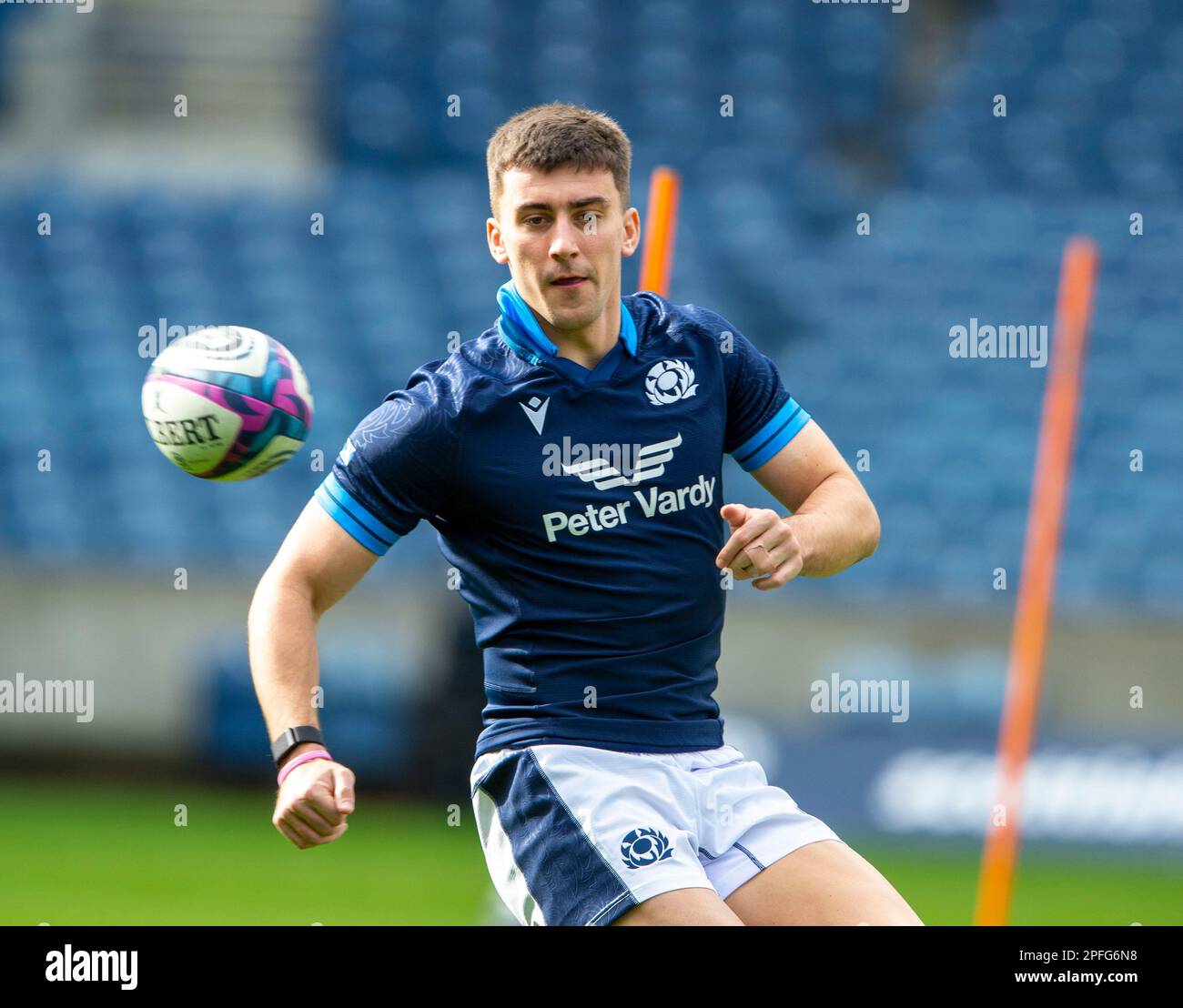 Murrayfield, Édimbourg. 17/03/2023, 17th mars 2023: Guinness six Nations 2023. ScotlandÕs Cameron Redpath pendant la course de l'équipe d'Écosse, BT Murrayfield, Édimbourg. Crédit : Ian Rutherford Alay Live News Banque D'Images