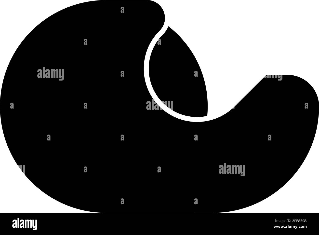 Distributeur avec adhésif scotch pour tableau icône noir couleur vecteur illustration image plate style simple Illustration de Vecteur
