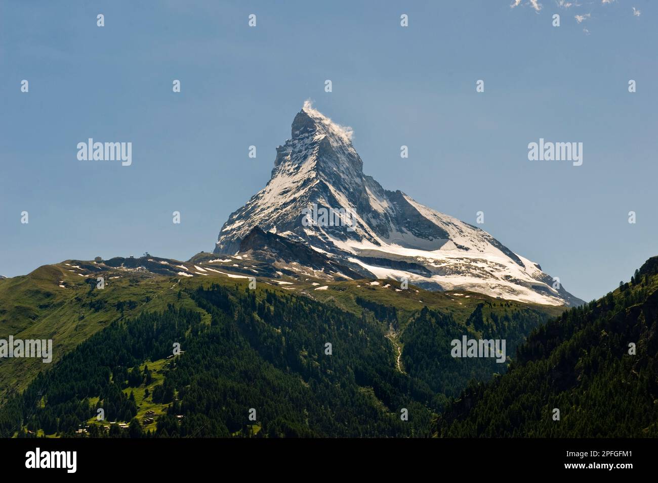 La Suisse, Canton du Valais, Zermatt, le Cervin Banque D'Images