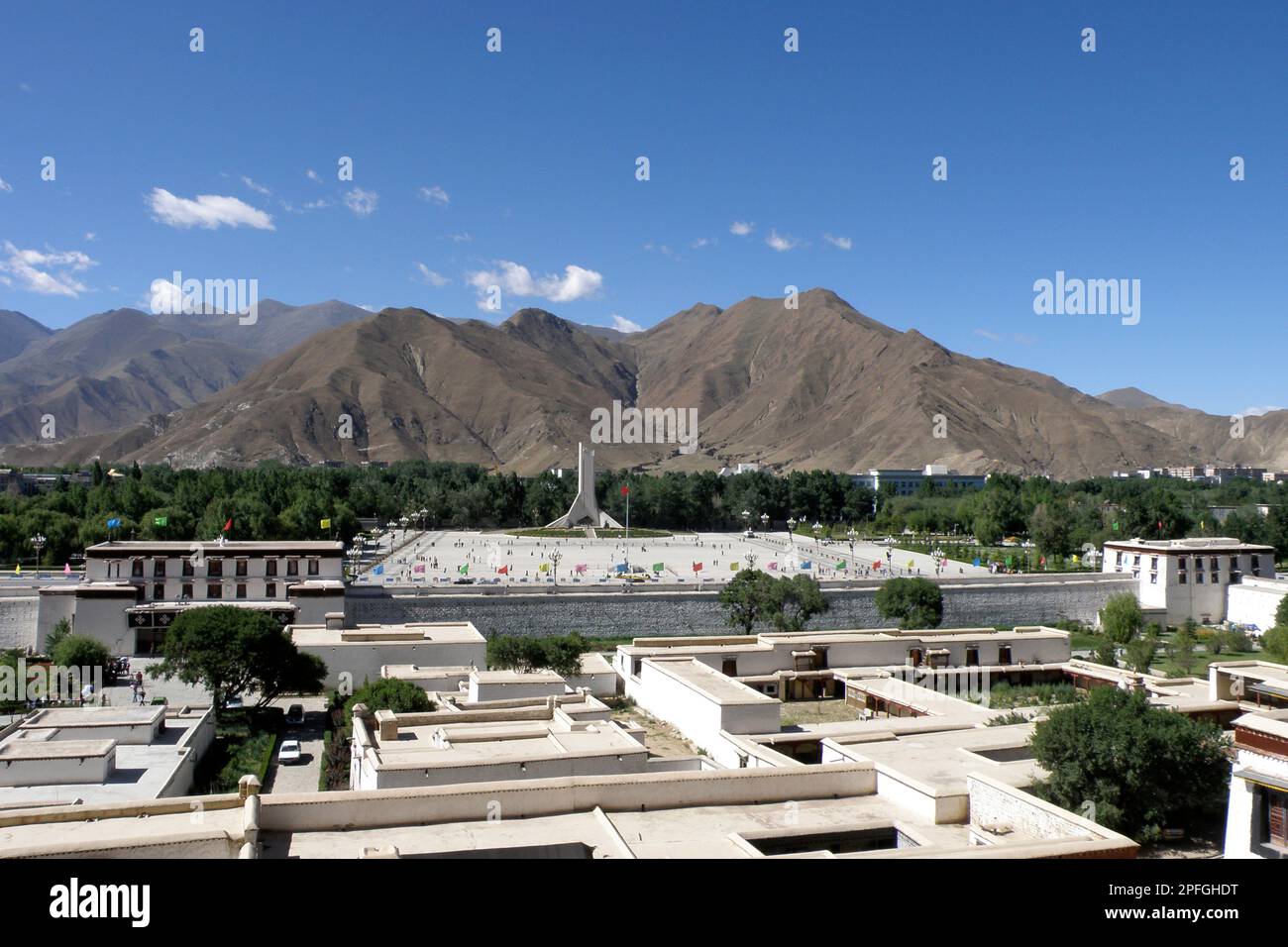 Monument de la libération. Lhassa. Tibet. Chine Banque D'Images