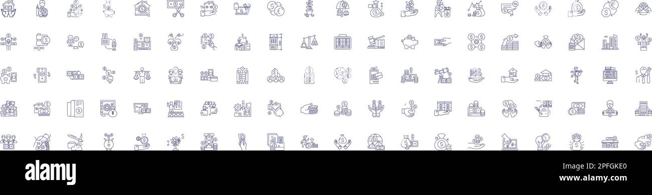 Mise en place des affiches d'icônes de secteur commercial de vente. Collection de conception de distributeurs automatiques, de merchandising, de négociation, de courtage, de marketing, Promotion, vente aux enchères, vente au détail Illustration de Vecteur