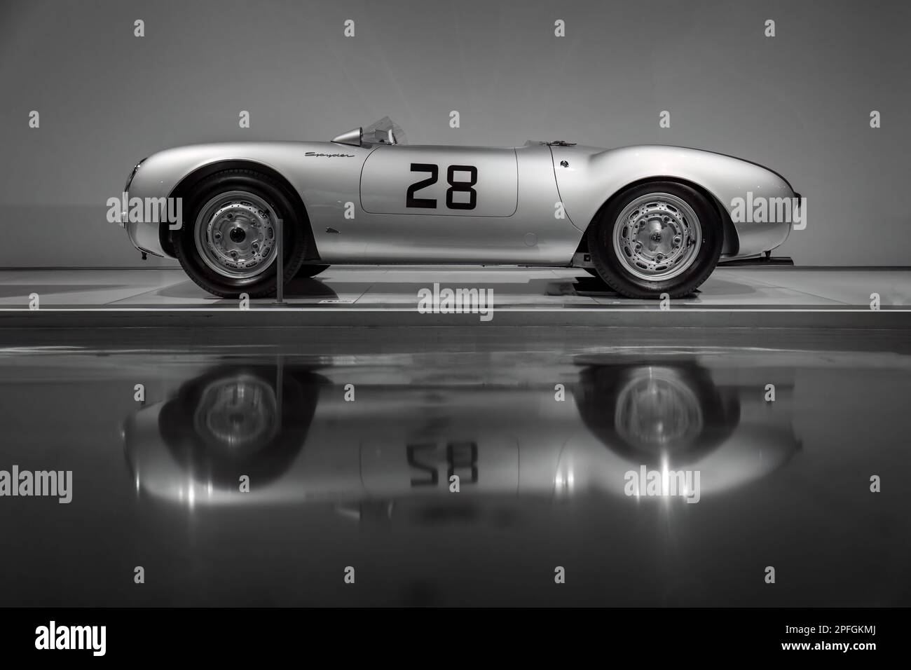 1955 Porsche 550 | 1500 RS Spyder No 28 Banque D'Images