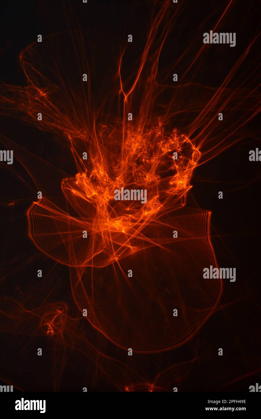 effet de lumière led en flacon, lumière diffuse Banque D'Images