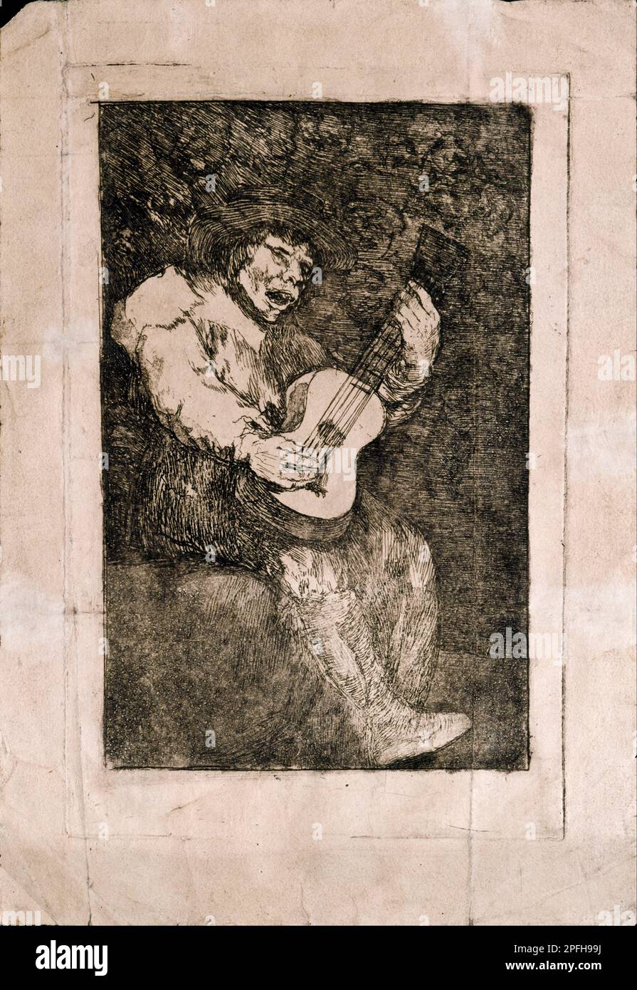 The Blind Singer (1824 - 1828) par Francisco de Goya y Lucientes Banque D'Images