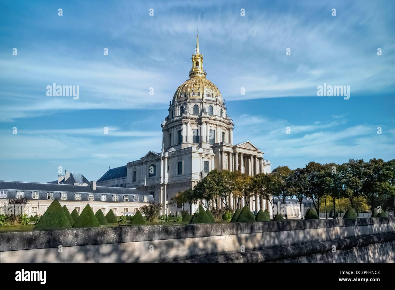 Paris, le dôme des Invalides, magnifique monument dans le 7E arrondissement Banque D'Images