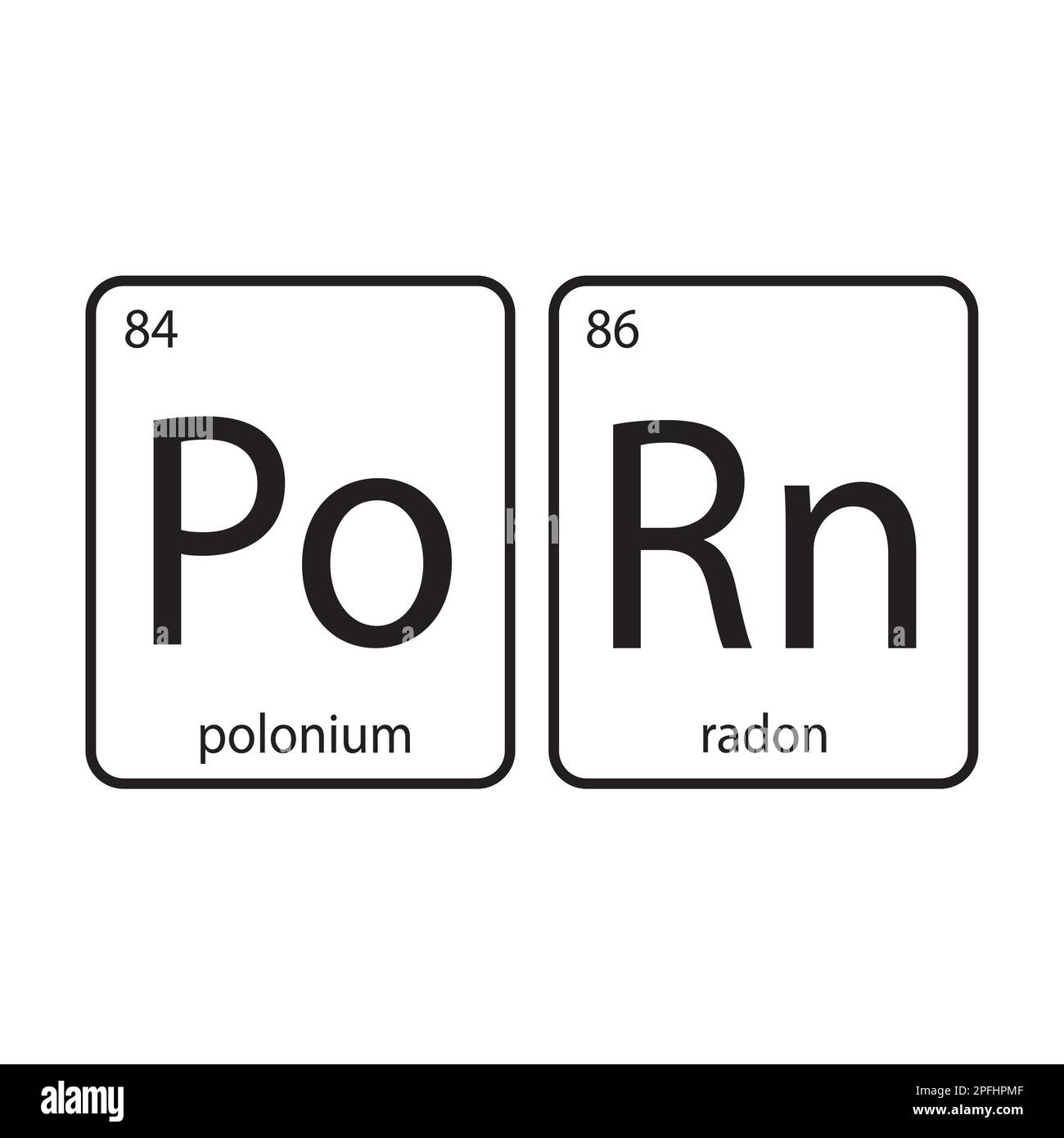 Les éléments chimiques du tableau périodique, drôle de phrase-porn isolé sur fond blanc. Bannière amusante pour l'impression ou le Web. Illustration vectorielle. Illustration de Vecteur