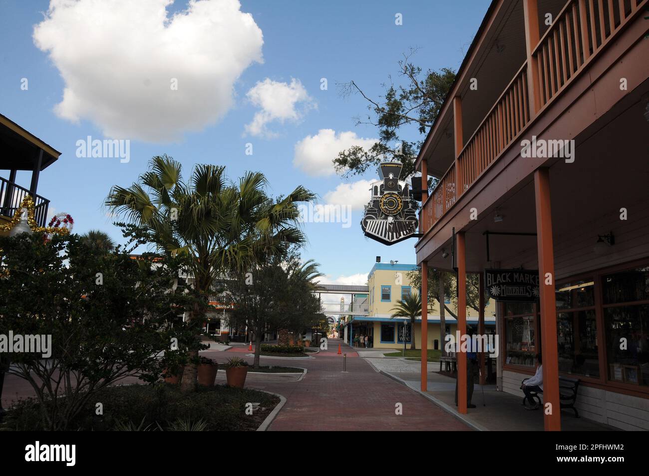 KISSIMMEE/ORLANDO/FLORIDE/ÉTATS-UNIS - 30, NOVEMBRE 2017. Visiteur et voyageurs visitant la vieille ville i Kissimmee Florida USA (Photo.Francis Dean/Dean Pictures) Banque D'Images