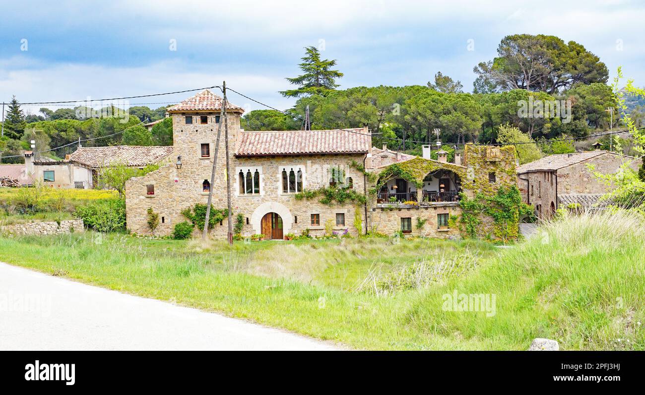 Granera, Comarca del Moyanes, Barcelone, Catalogne, Espagne, Europe Banque D'Images