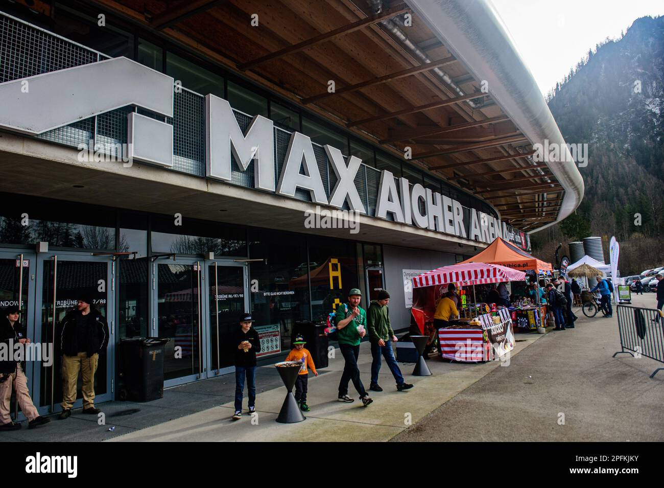 La Max Aicher Arena pendant la course des légendes à la Max-Aicher-Arena, Inzell, le vendredi 17th mars 2023. (Photo : Ian Charles | INFORMATIONS MI) Credit: INFORMATIONS MI & Sport /Alamy Live News Banque D'Images