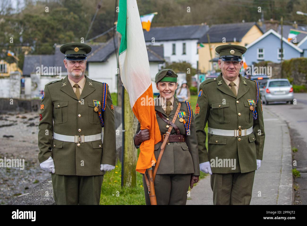 Rue Courtmacsherry Patrick's Day Parade 2023 Banque D'Images