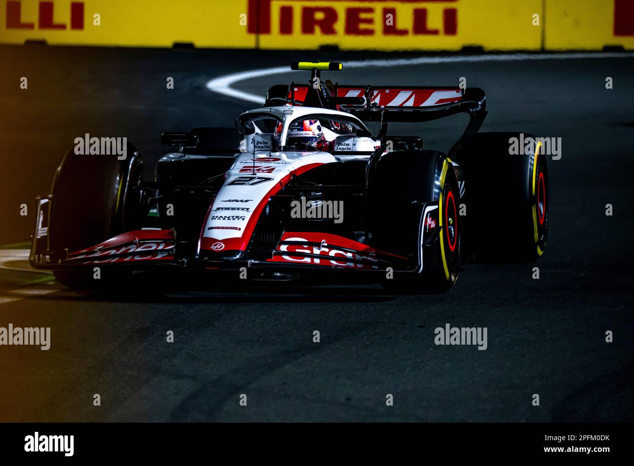 Djeddah, Arabie Saoudite, 17 mars, Nico Hulkenberg, d'Allemagne, concurrence pour Haas F1. Pratique, partie 2 du championnat de Formule 1 2023. Crédit : Michael Potts/Alay Live News Banque D'Images