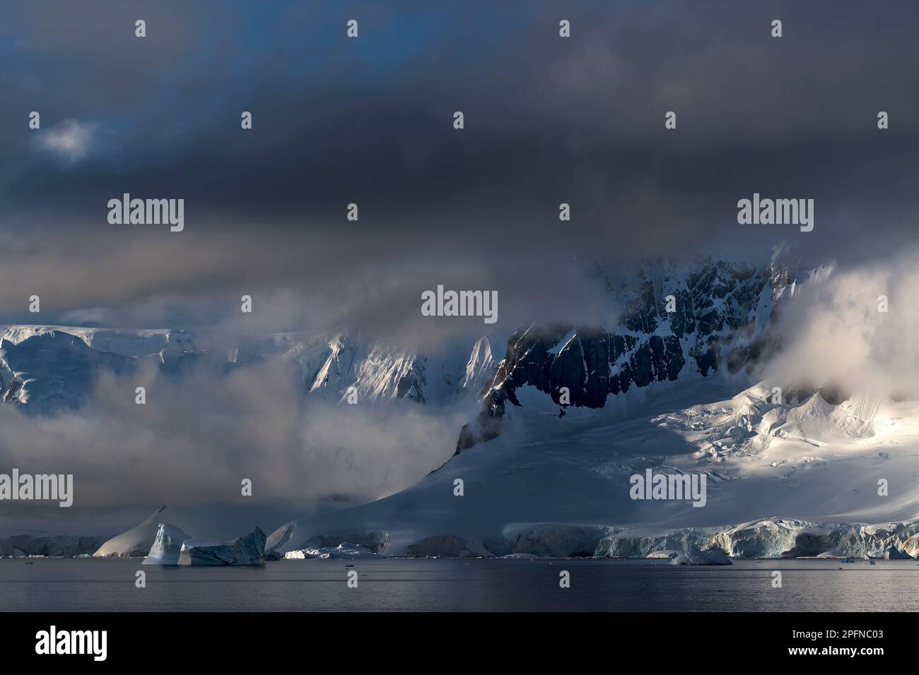 Péninsule Antarctique, paysage Banque D'Images