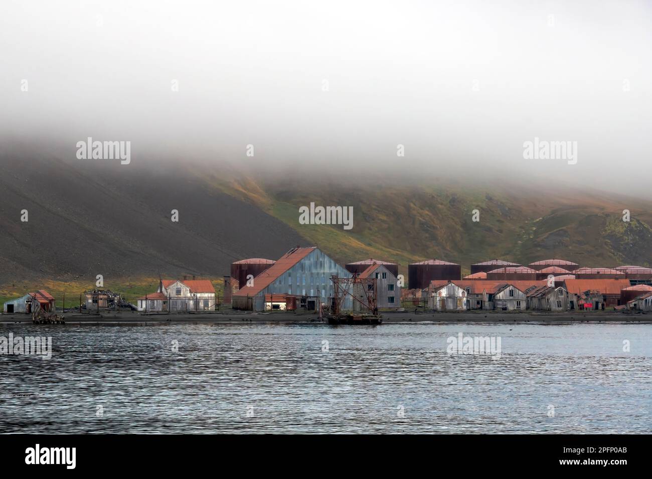 Géorgie du Sud, Grytviken Banque D'Images