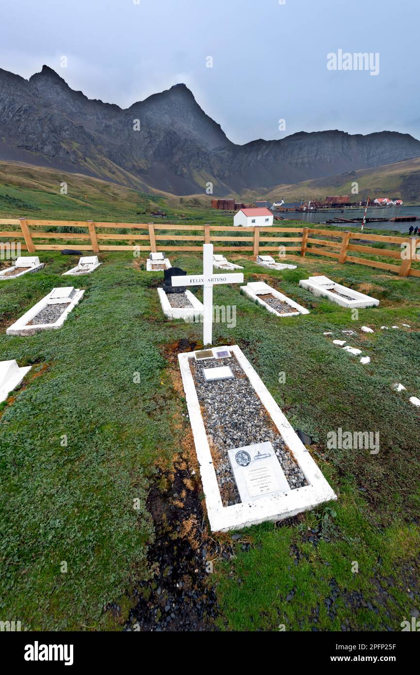 Géorgie du Sud, Grytviken Banque D'Images