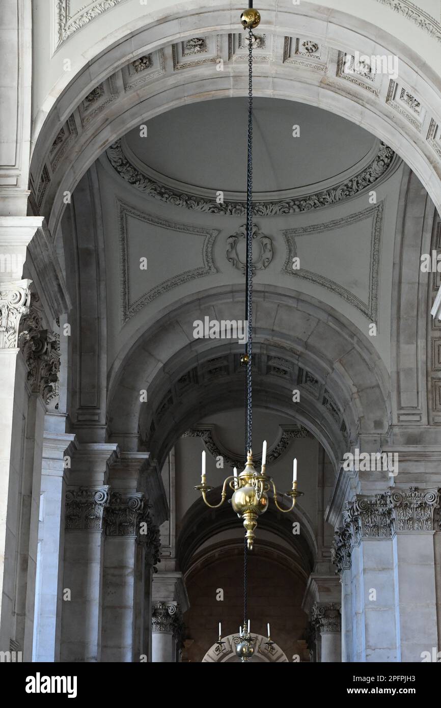 Intérieur de la cathédrale St Pauls, Londres, Royaume-Uni Banque D'Images