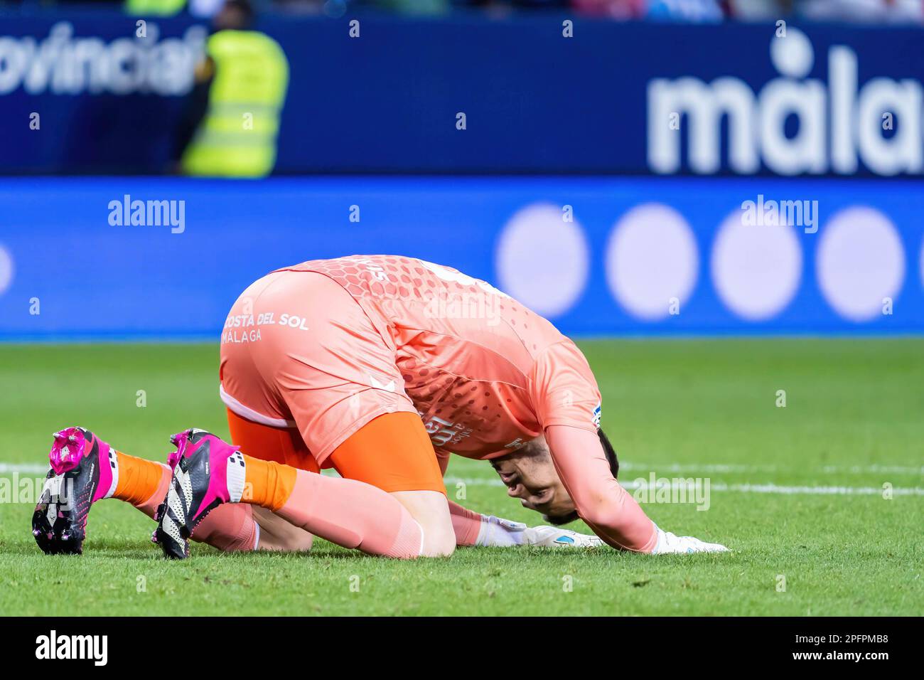 Ruben YaÒez vu pendant le match LaLiga Smartbank entre Malaga CF et Levante UD au stade la Rosaleda. Note finale: Malaga CF 0-0 Levante UD Banque D'Images