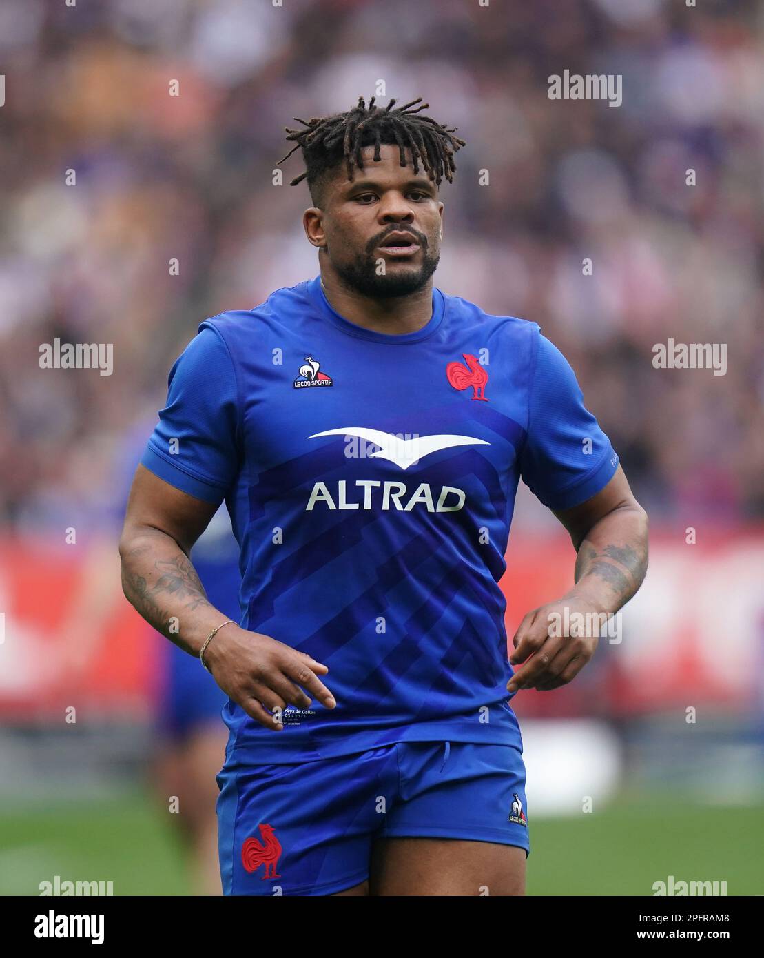 Jonathan Danty de France pendant le match Guinness des six Nations au