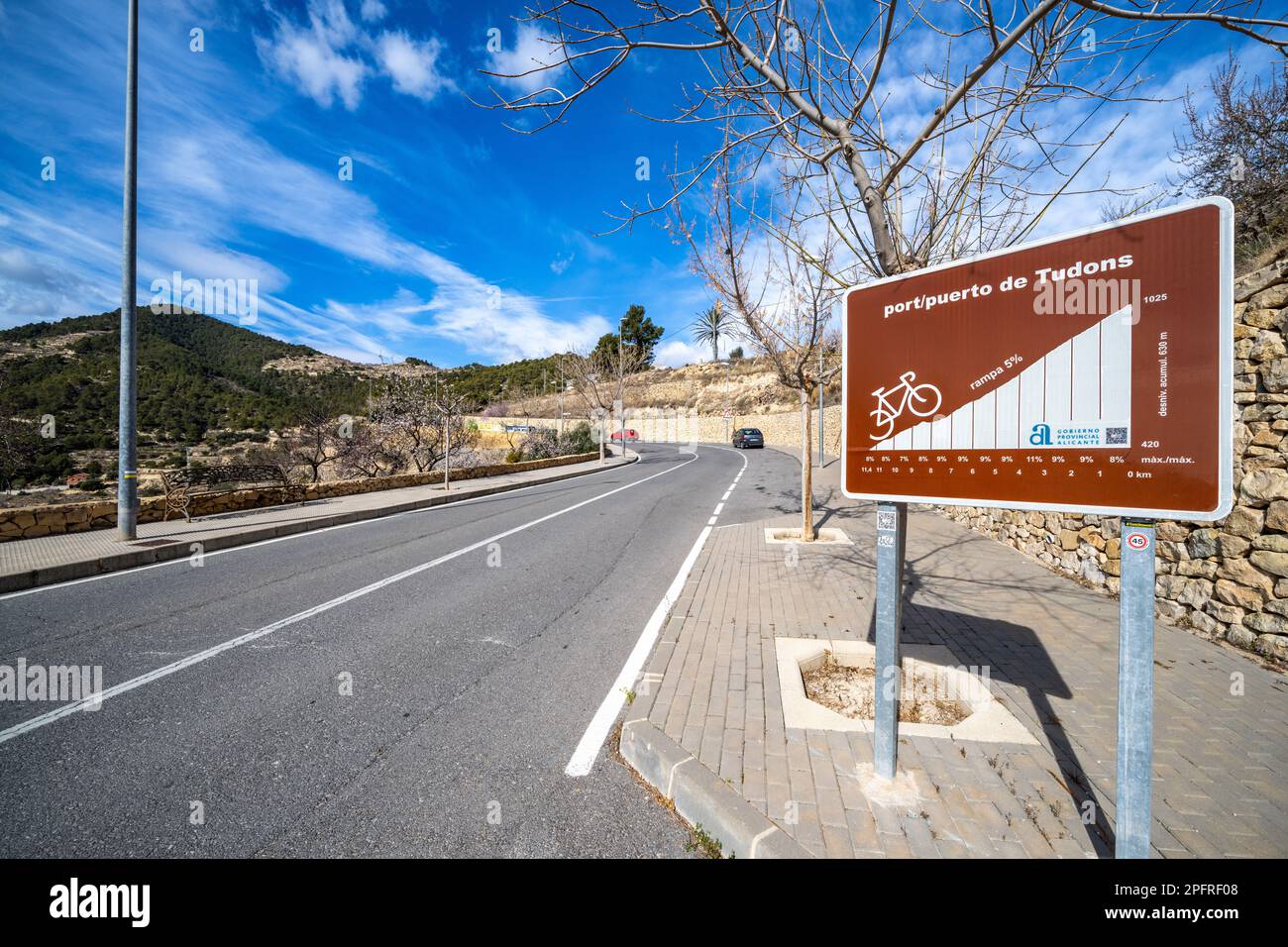 Cyclisme sur route à Alicante, Espagne Banque D'Images