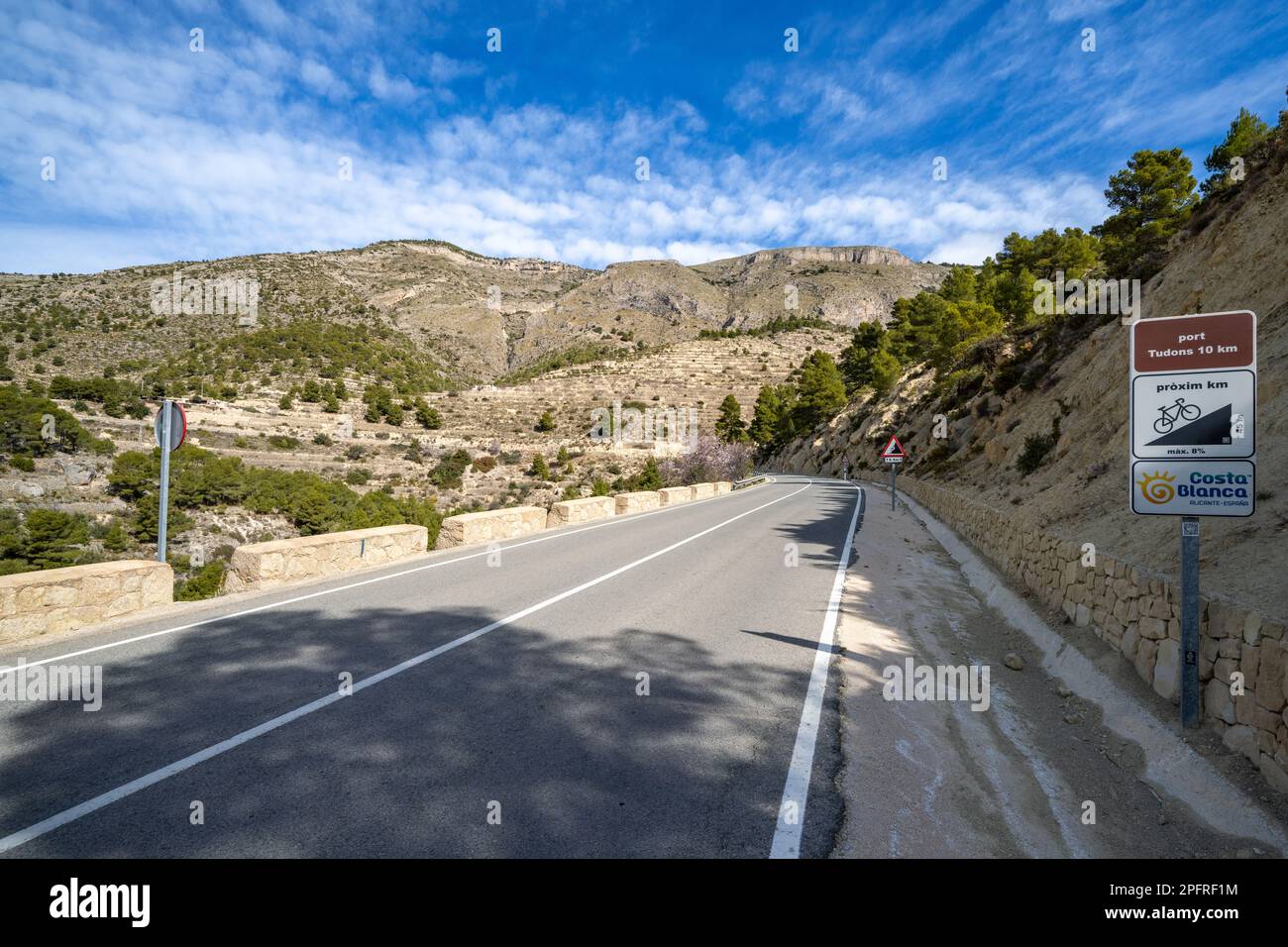 Cyclisme sur route à Alicante, Espagne Banque D'Images