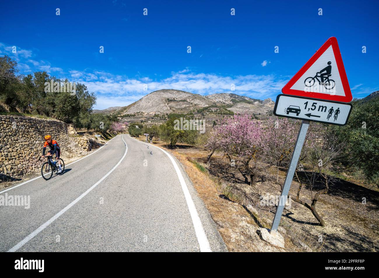 Cyclisme sur route à Alicante, Espagne Banque D'Images