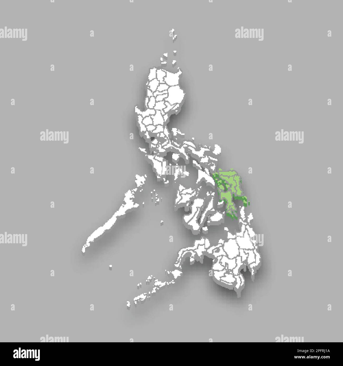Région de Visayas de l'est situation aux Philippines carte isométrique 3D Illustration de Vecteur Région de Visayas de l'est situation aux Philippines carte isométrique 3D Illustration de Vecteur