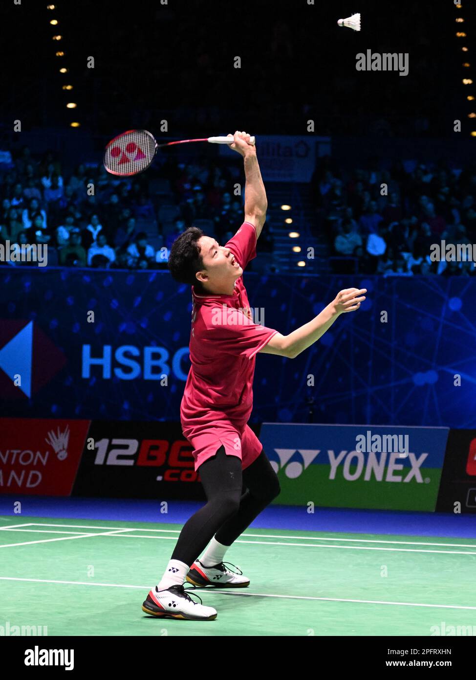 Utilita Arena, Birmingham, Royaume-Uni. 18th mars 2023. 2023 YONEX All England Open Badminton Championships, semi-finales Day 5; SEO Seung Jae et CHAE Yu Jung de Corée contre KIM a gagné Ho et JEONG Na Eun de Corée dans la demi-finale mixte double, SEO Seung Jae joue un tir Credit: Action plus Sports/Alay Live News Banque D'Images