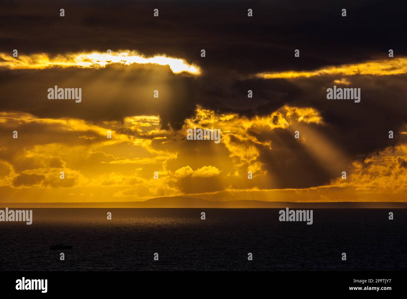 Sturgeon Lighthouse, Sturgeon Head, West Coast, Écosse, Royaume-Uni Banque D'Images