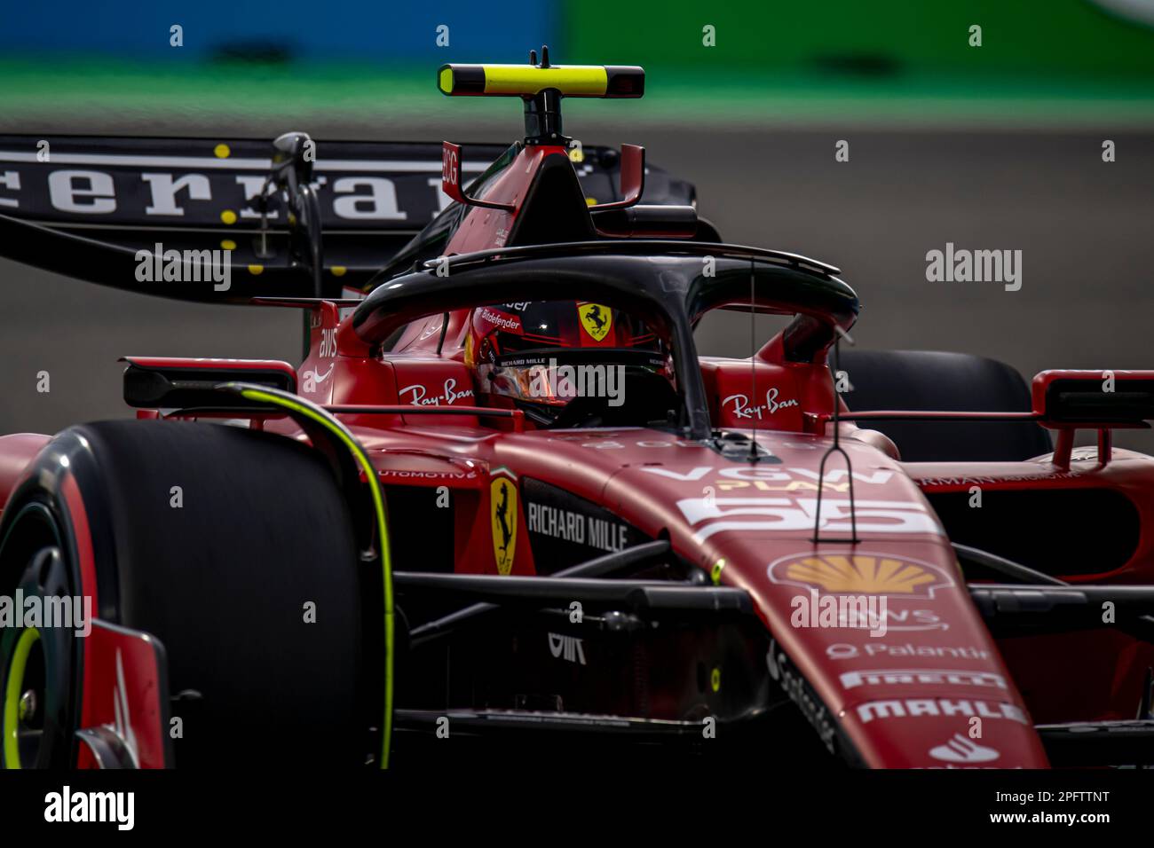 Jeddah, Arabie Saoudite, 18 mars, Carlos Sainz, d'Espagne, concurrence pour Ferrari. Qualification, partie 2 du championnat de Formule 1 2023. Crédit : Michael Potts/Alay Live News Banque D'Images