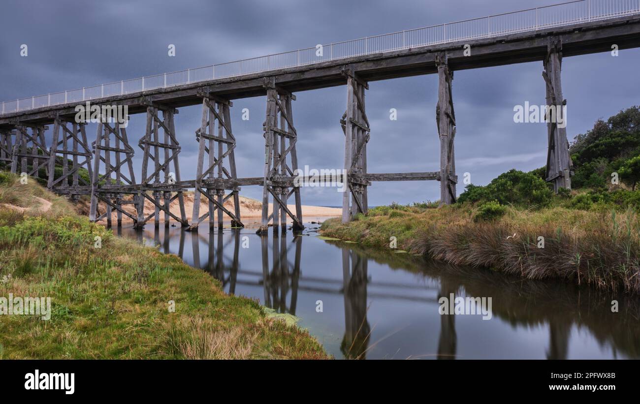 Pont Kilcunda Trestle Banque D'Images