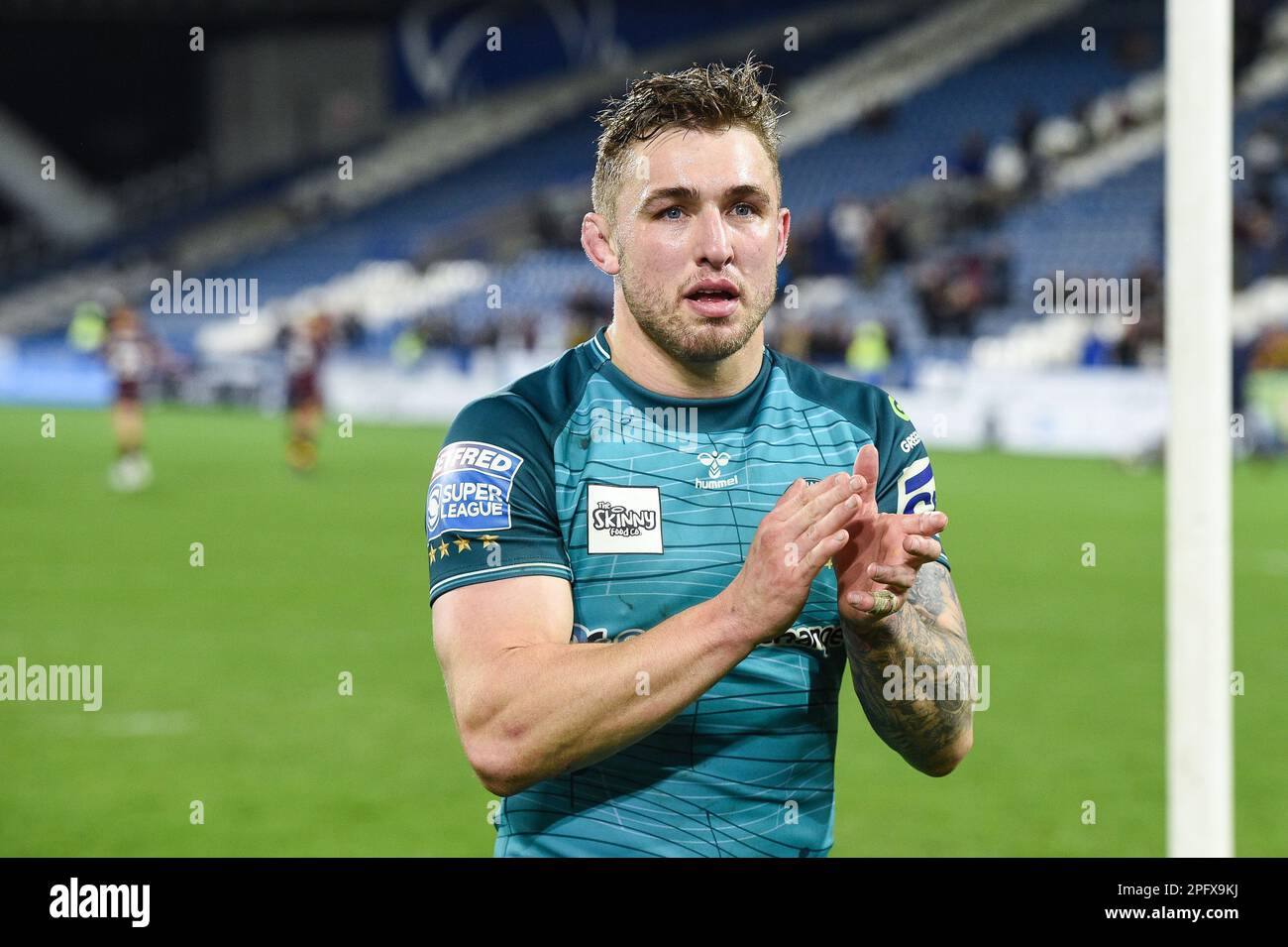 Huddersfield, Angleterre - 17th mars 2023 - Sam Powell de Wigan Warriors. Rugby League Betfred Super League Round Five, Huddersfield Giants vs Wigan Warriors au stade John Smith, Huddersfield, Royaume-Uni Banque D'Images