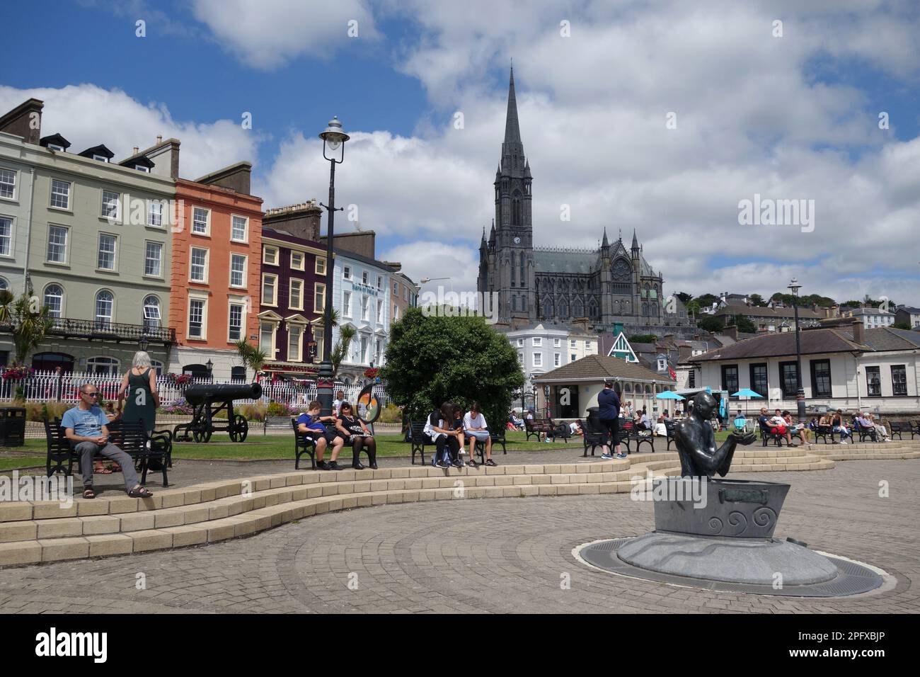 Charmant centre-ville de Cobh, Irlande Banque D'Images