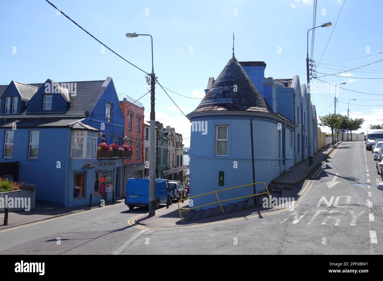 Charmant centre-ville de Cobh, Irlande Banque D'Images