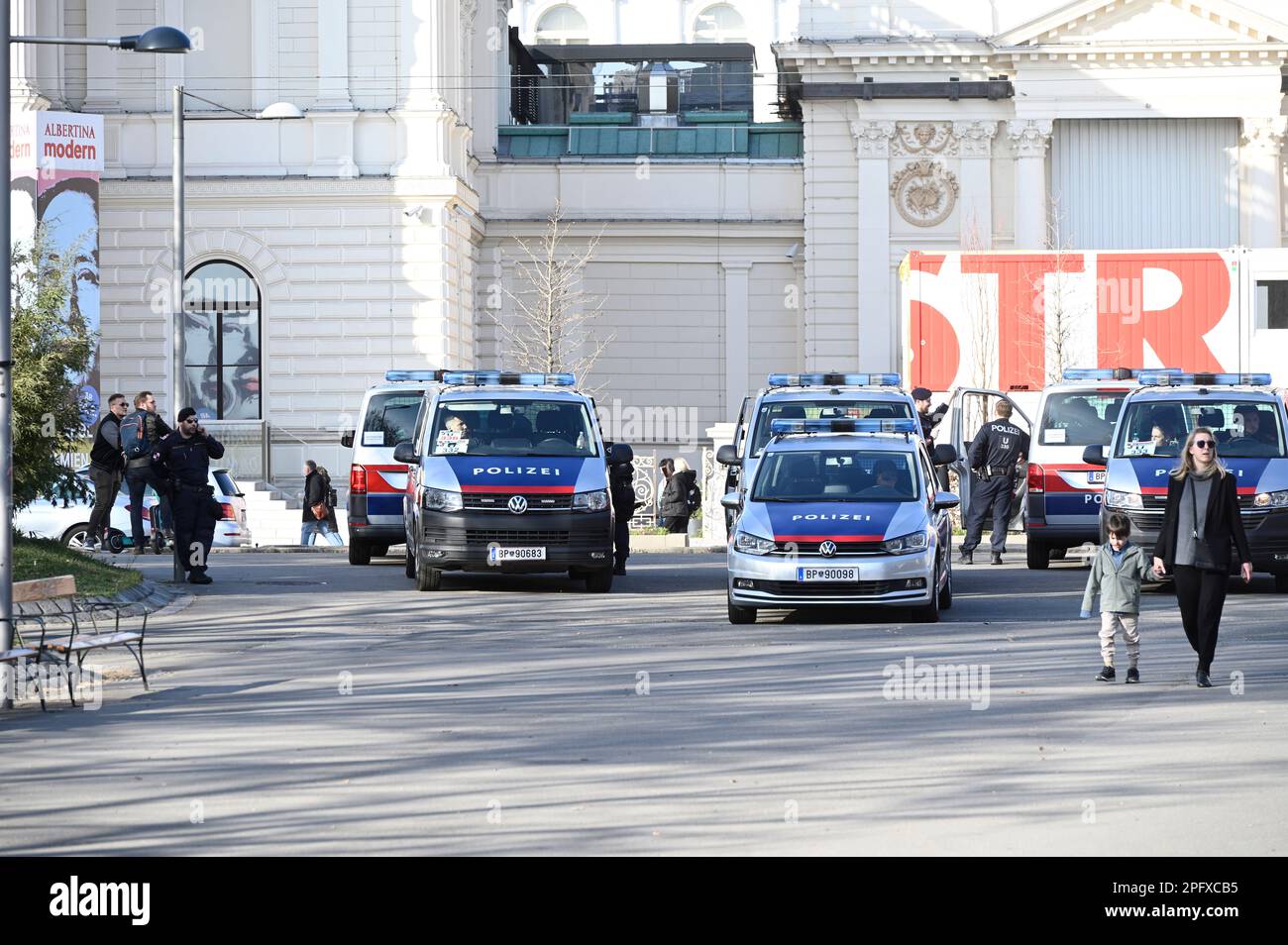 Vienne, Autriche. 18th mars 2023. Rassemblement antifasciste à l'occasion de la Journée des Nations Unies contre le racisme à Vienne Banque D'Images