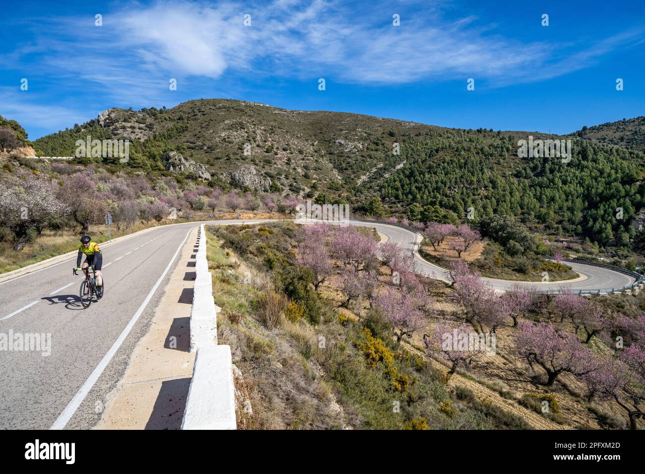 Cyclisme sur route à Alicante, Espagne Banque D'Images