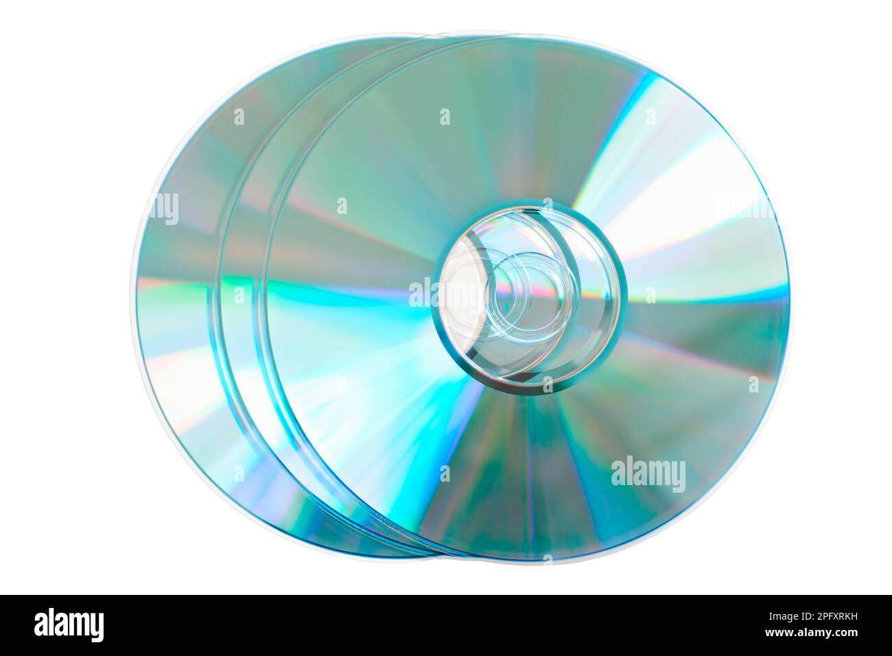 Disques compacts vides Banque D'Images