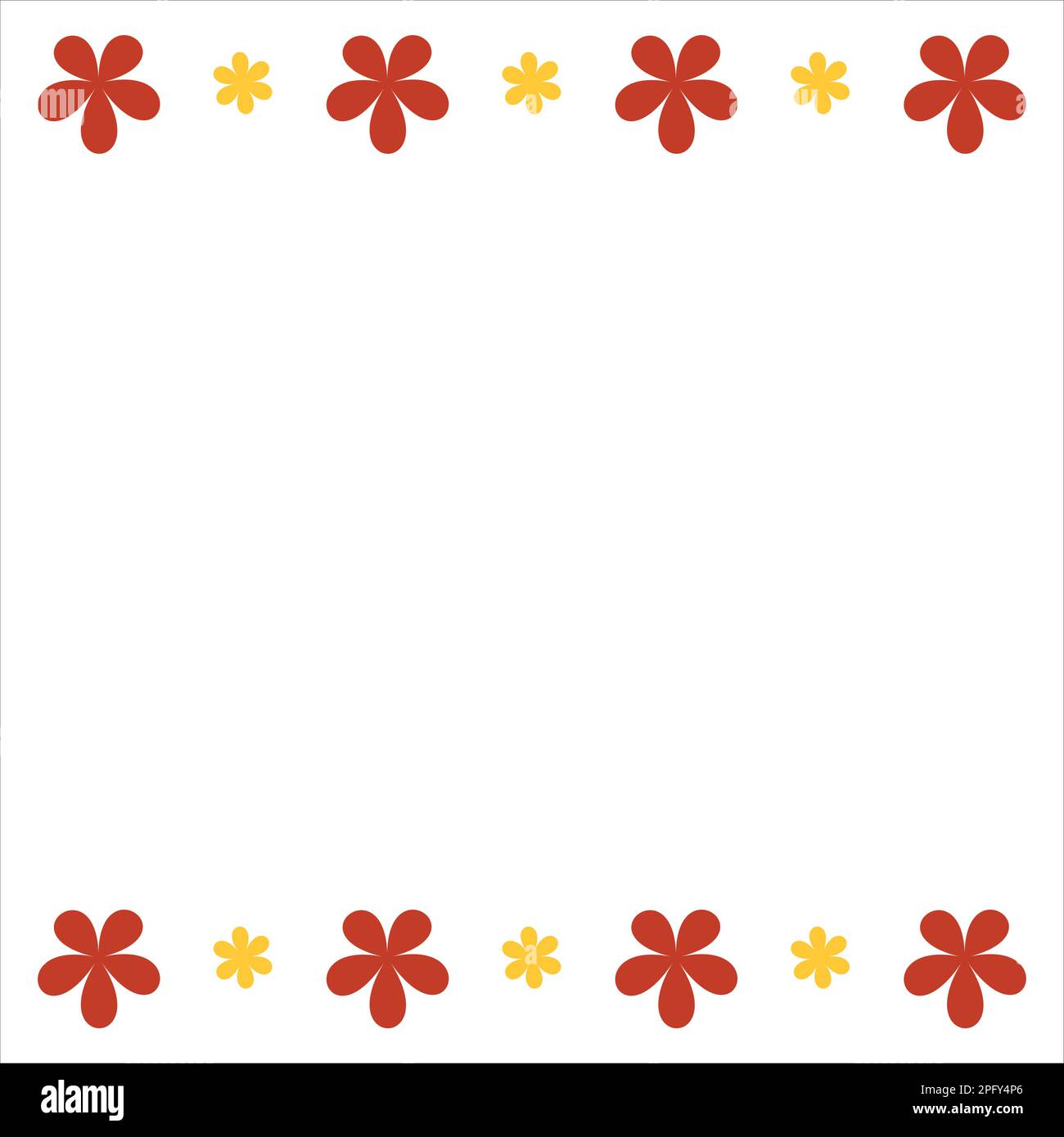Design Floral border Illustration de Vecteur