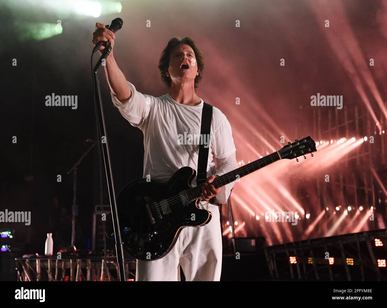 Pompano Beach FL, États-Unis. 18th mars 2023. Third Eye Blind se produit pendant les 25 ans de la visite aveugle à l'amphithéâtre Pompano Beach de 18 mars 2023 à Pompano Beach, Floride. Crédit : Mpi04/Media Punch/Alamy Live News Banque D'Images