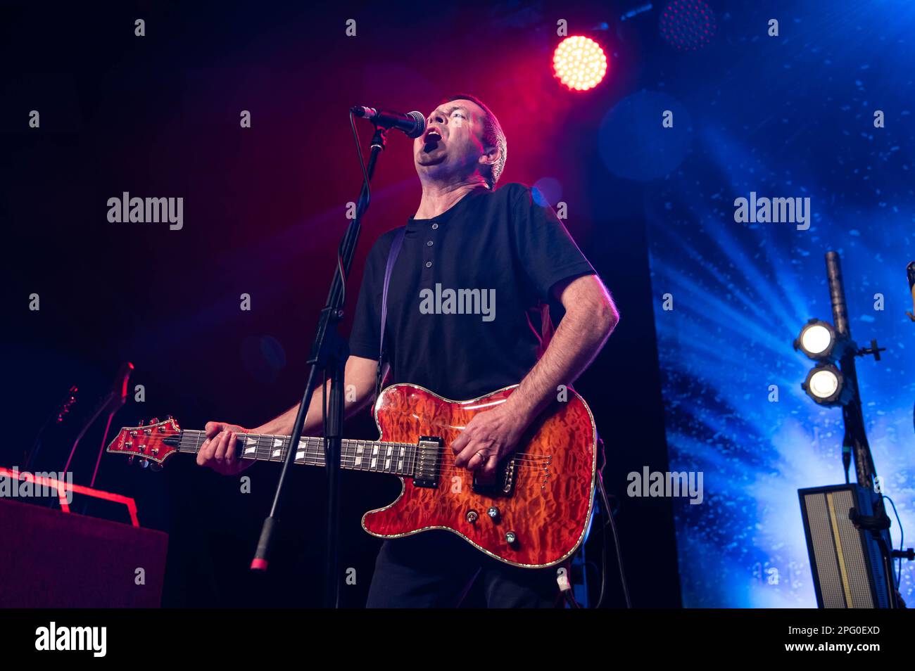 Ian McCallum de petits doigts raides se présentant au Barrowland Glasgow sur St. Patrick Day 17th mars 2023 Banque D'Images