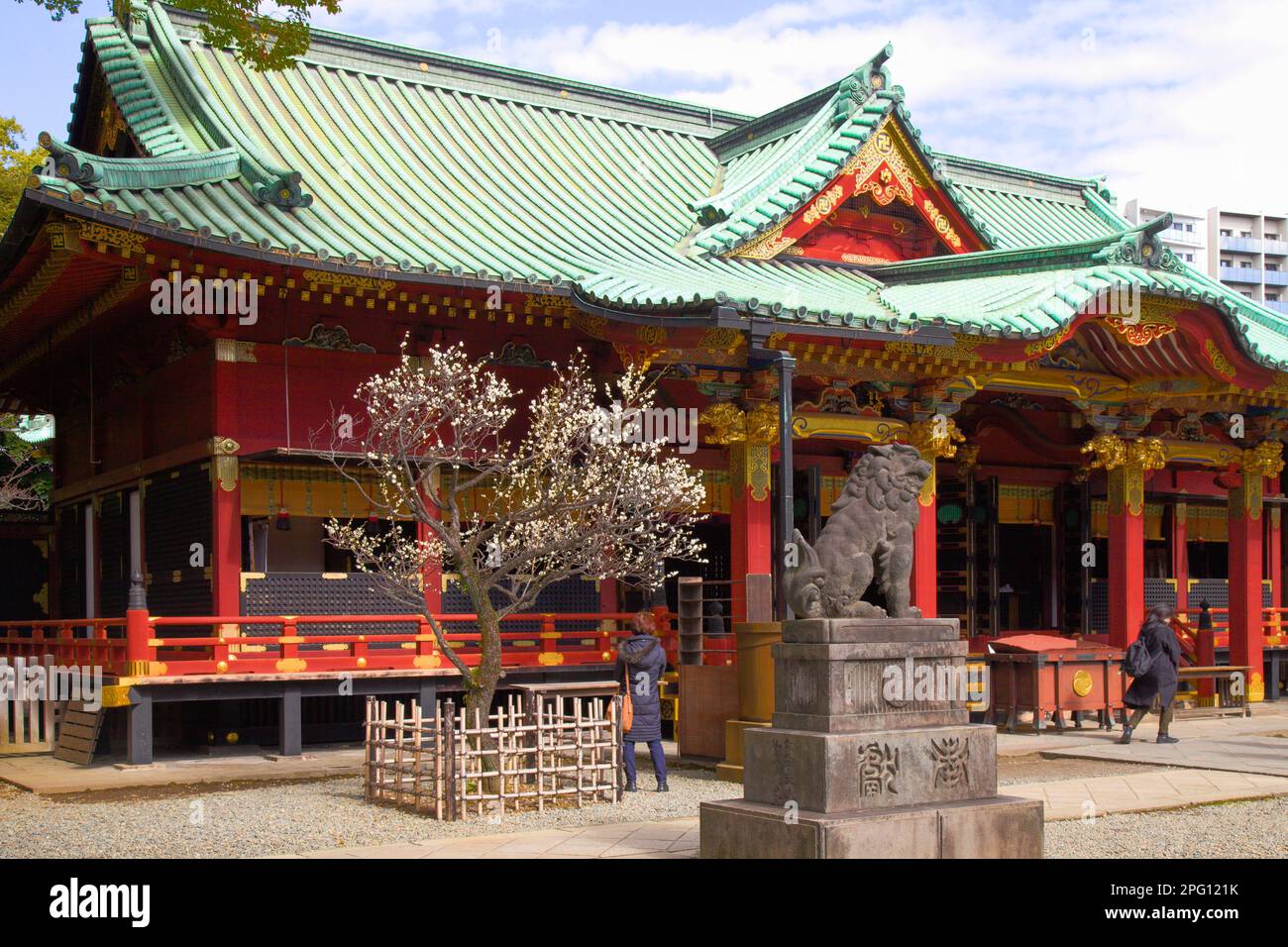 Japon, Tokyo, sanctuaire de Nezu, sanctuaire de shinto, Banque D'Images