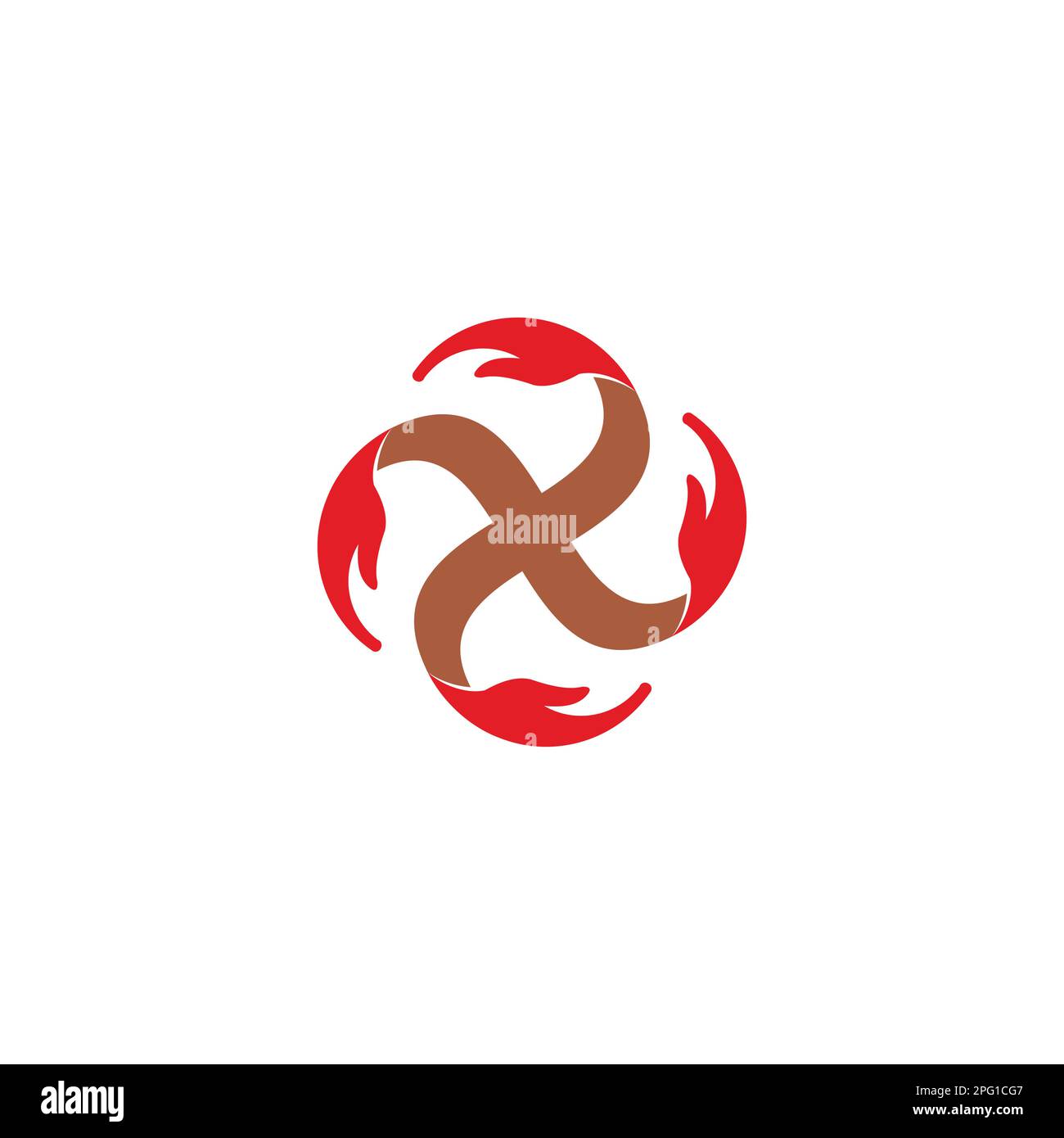 torche flamme tourbillon design logo vecteur Illustration de Vecteur