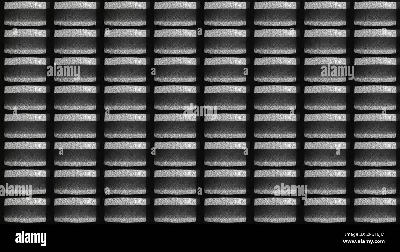 Écran rétro téléviseur bruit de cliquetis distorsion du grain Banque D'Images